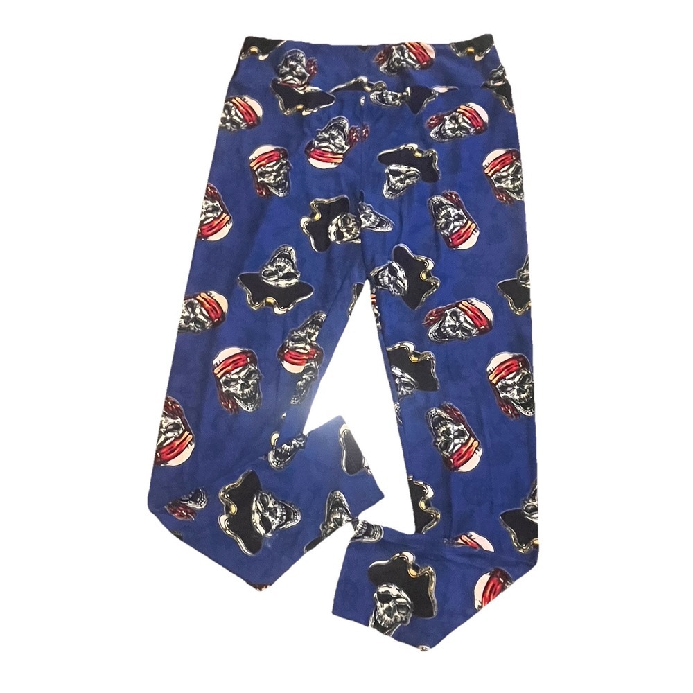 LuLaRoe TC Leggings Navy Pirates Of The Carribean Tall‎ Curvy Unicorn